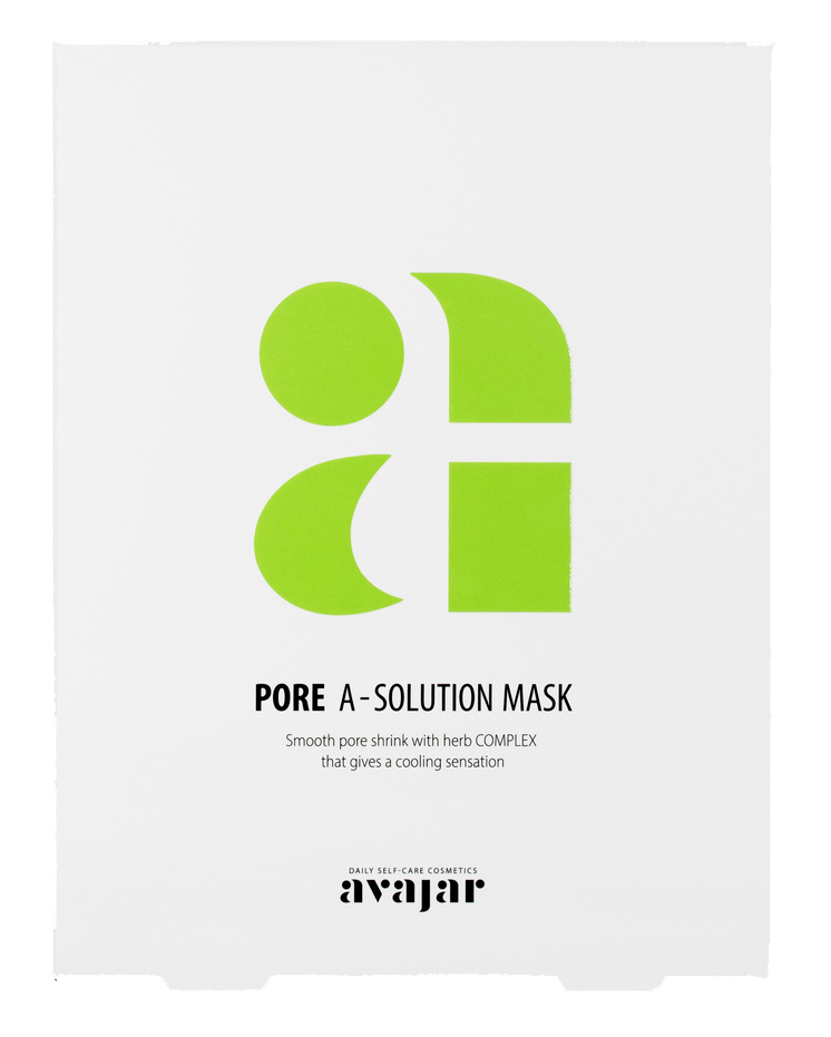 AVAJAR Маска тканевая для проблемной кожи с расширенными порами и склонностью к высыпаниям / Pore A-Solution Mask 10 шт