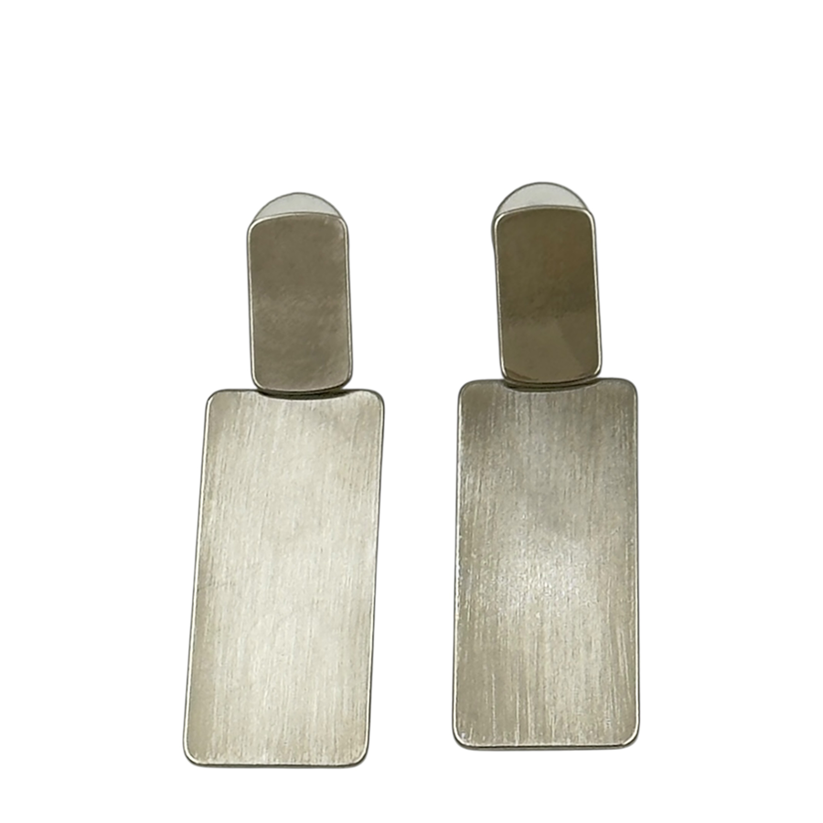 IWOU PROFESSIONAL Серьги Платиновые пластины, фото 3