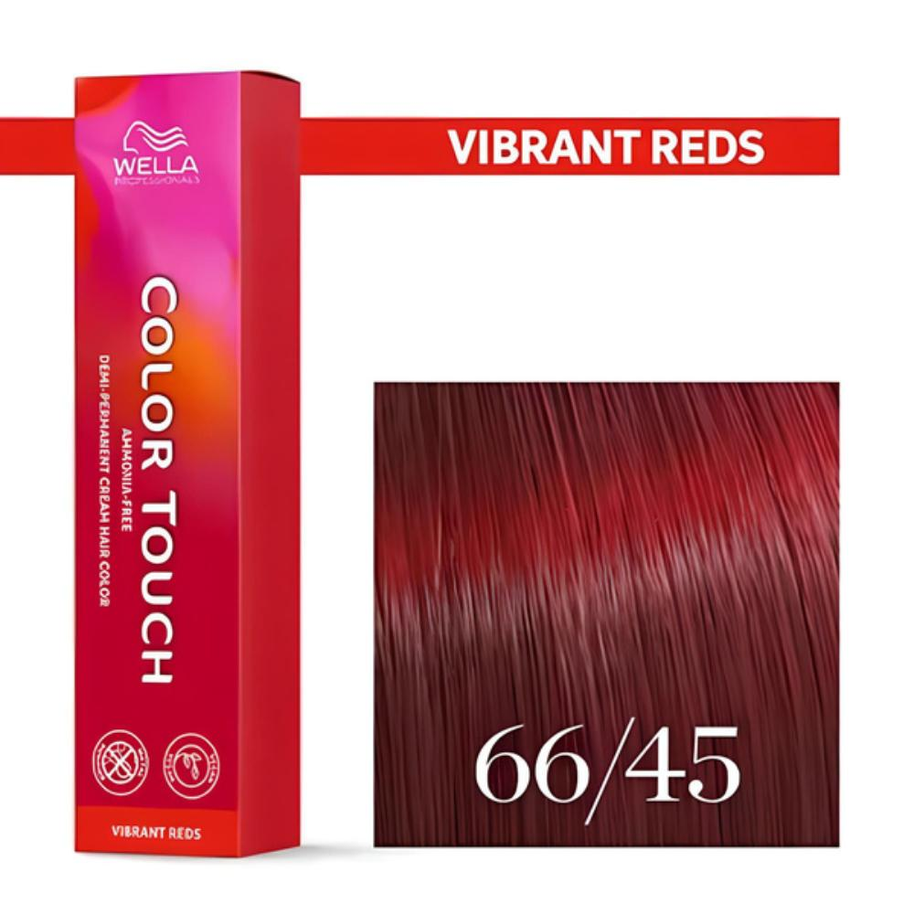 WELLA 66/45 краска для волос, красный бархат / Color Touch 60 мл, фото 2
