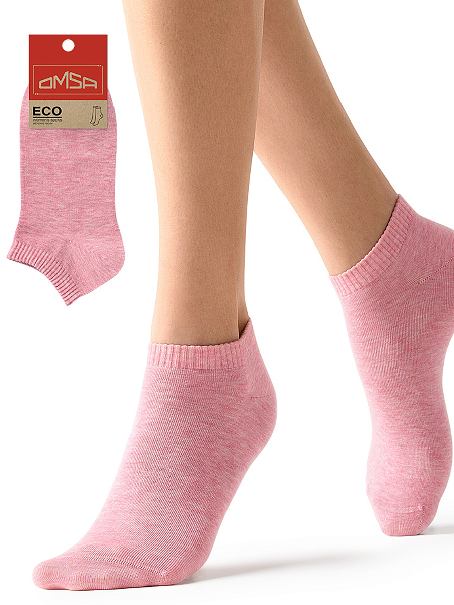 OMSA Носки укороченные с люрексом Rosa Melange 39-41 / ECO 255, фото 2