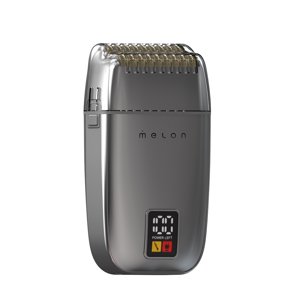 MELON PRO Шейвер HEX 3, серый, комплект сменных лезвий и сеточка, аккумулятор 1500 mAh, фото 2
