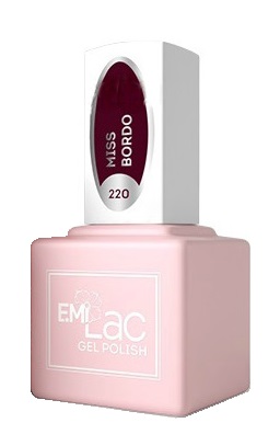 

E.MI 220 HP гель-лак для ногтей, Мисс бордо / E.MiLac 6 мл, Коричневые