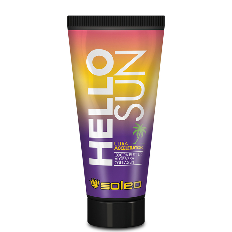 SOLEO Крем ульта-ускоритель для загара с маслом какао / Hello Sun Basic 150 мл попсокет hello 4 × 4 см