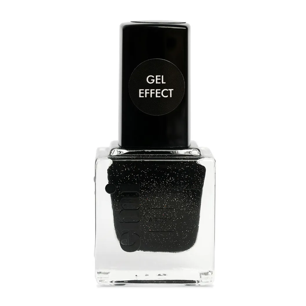 Купить E.MI 163 лак ультрастойкий для ногтей, Богемный шик / Gel Effect 9 мл, Черные