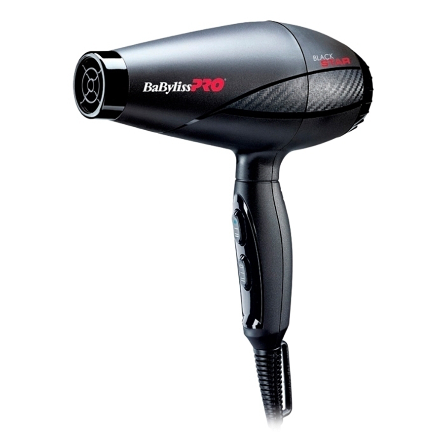 BABYLISS PRO Фен BaByliss Pro BLACK STAR, 2 насадки, 2200Вт, фото 2
