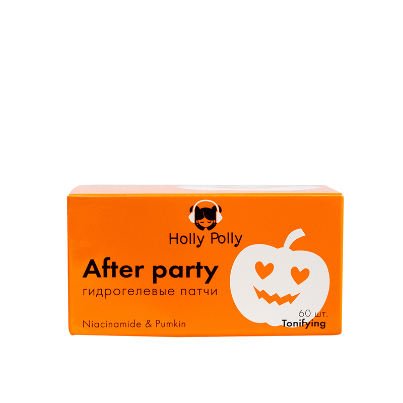 HOLLY POLLY Патчи гидрогелевые для глаз с ниацинамидом и экстрактом тыквы / After Party 60 шт, фото 7