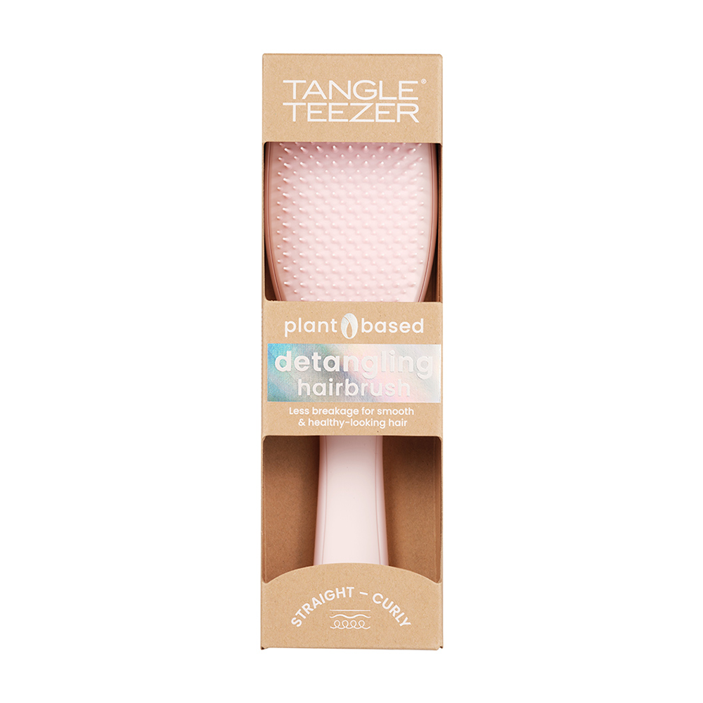 TANGLE TEEZER Расческа для волос / The Ultimate Detangler Plant Brush Marshmallow Pink, фото 5