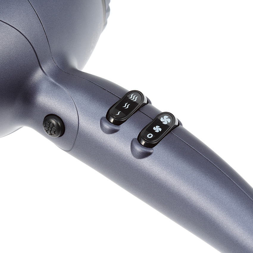 DEWAL PROFESSIONAL Фен Elegance лиловый, ионизация, 2 насадки, 2300 Вт, фото 2