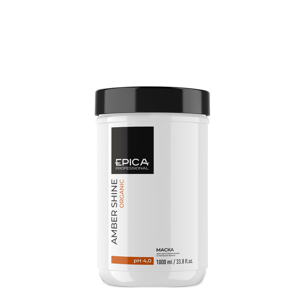 EPICA PROFESSIONAL Маска для восстановления и питания волос / Amber Shine Organic 1000 мл, фото 2