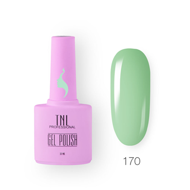 TNL PROFESSIONAL 170 гель-лак для ногтей 8 чувств, светло-зеленый / TNL 10 мл