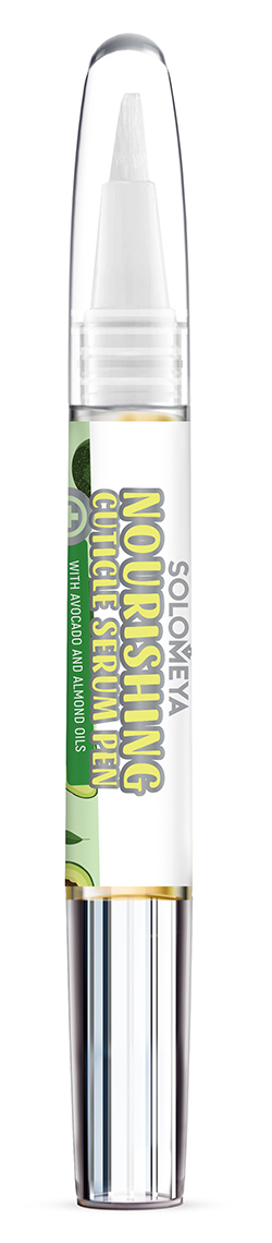 SOLOMEYA Сыворотка питательная с маслом авокадо и миндаля для кутикулы, в карандаше / Nourishing cuticle serum pen with Avocado and Almond Oils 2 мл, фото 2