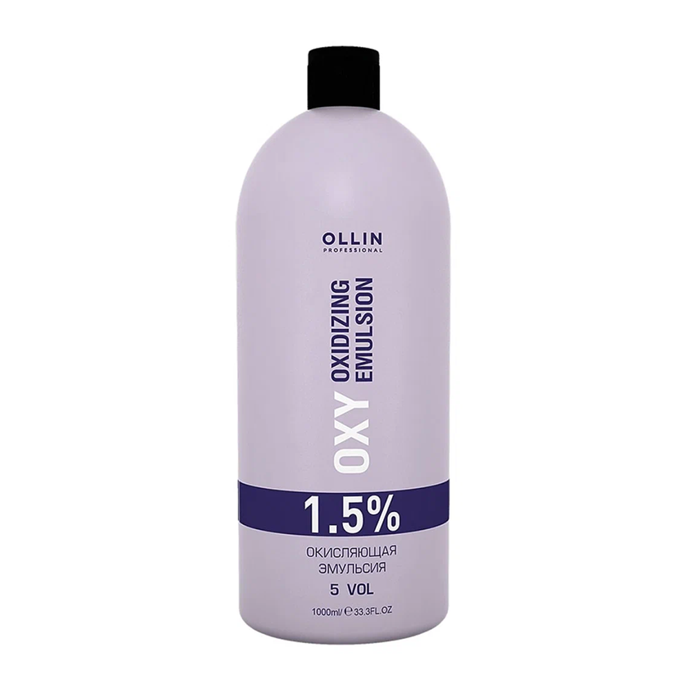 OLLIN PROFESSIONAL Эмульсия окисляющая 1,5% (5vol) / Oxidizing Emulsion OLLIN performance OXY 1000 мл