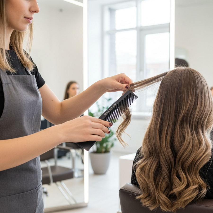 NOELL ART Professional Расческа карманная с ручкой 901, фото 3