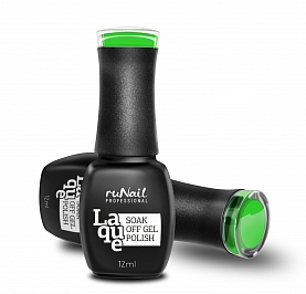RuNail 2174 гель-лак для ногтей Неоновый зеленый / Laque 12 мл