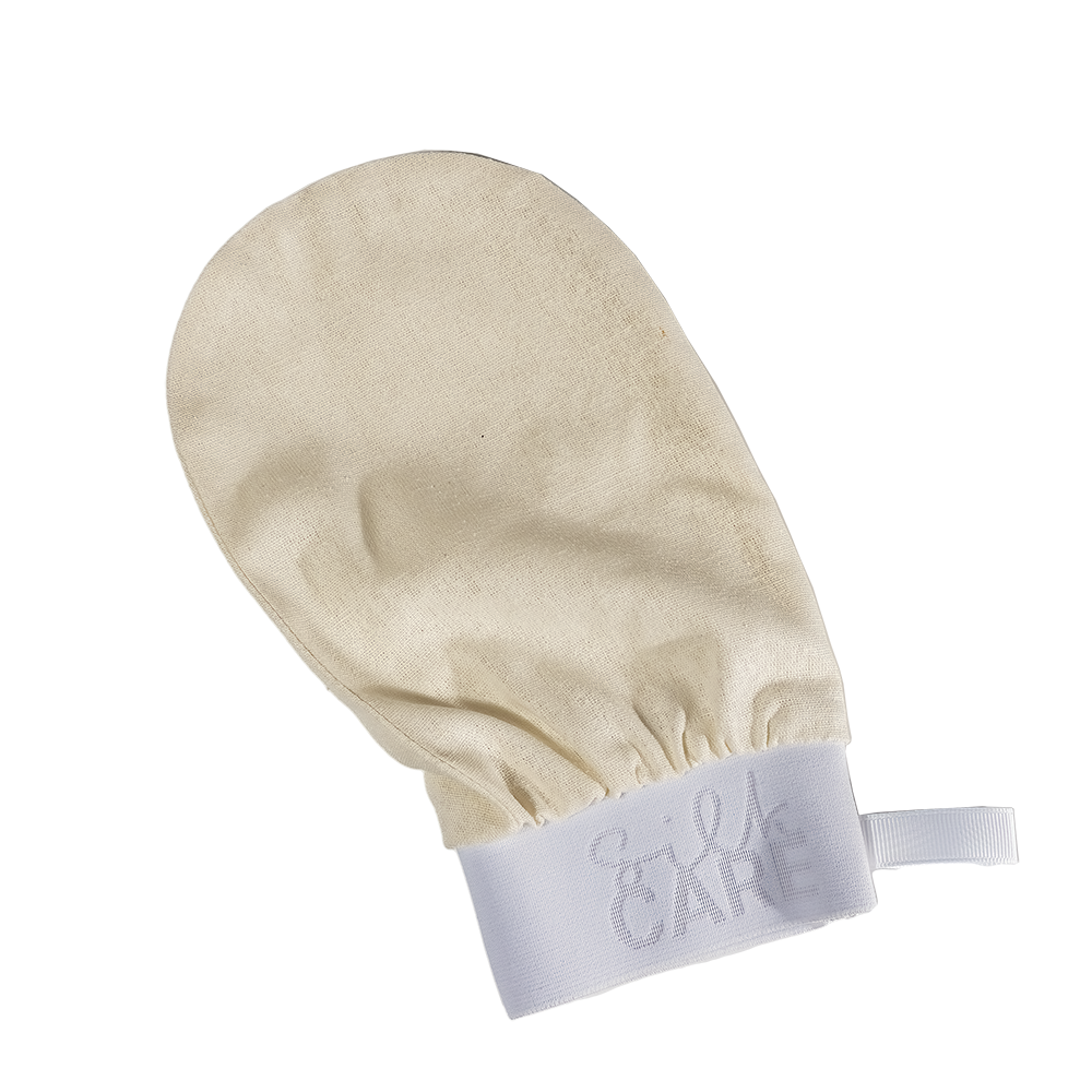 SILK CARE Варежка шелковая для пилинга натуральная дойпак / Silk Care Wild Silk, фото 2