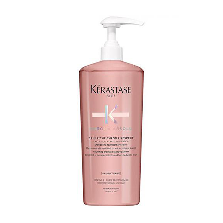химическая завивка для нормальных и окрашенных волос KERASTASE Шампунь-ванна для защиты нормальных или толстых окрашенных волос / Chroma Absolu 1000 мл