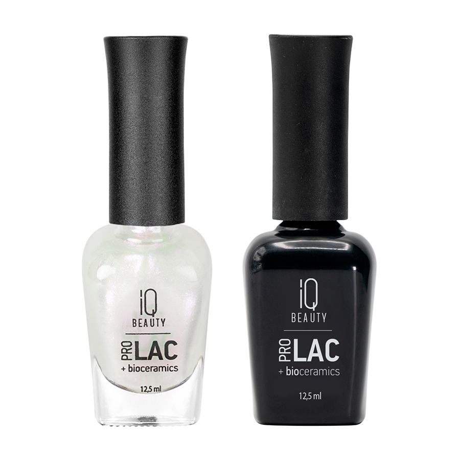 IQ BEAUTY 084 лак профессиональный укрепляющий для ногтей с биокерамикой / Nail polish PROLAC+bioceramics 12,5 мл, фото 2