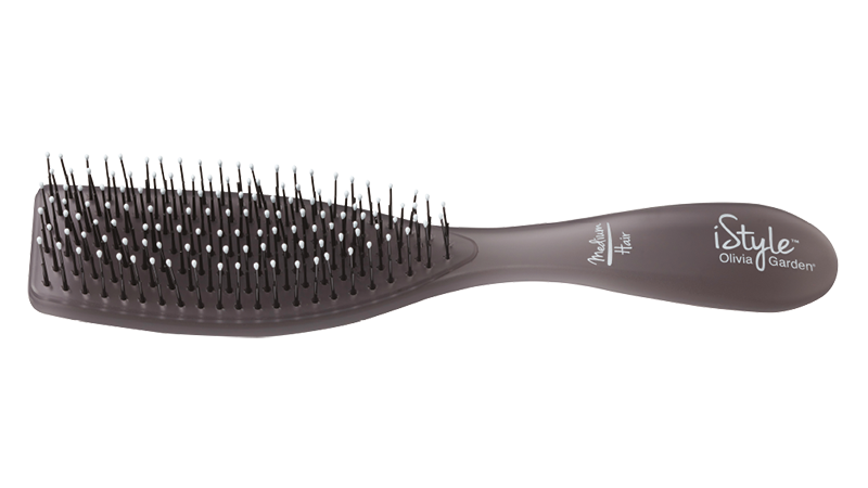OLIVIA GARDEN Щетка iStyle for Medium Hair BR-IS для нормальных волос / Olivia Garden крем стайлинговый для укладки без фена для тонких нормальных волос zeroheat дж1601 150 мл