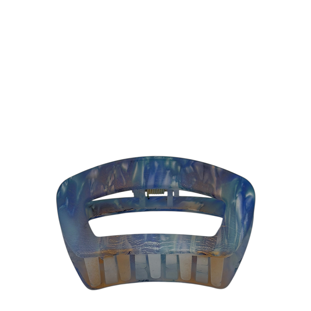 IWOU PROFESSIONAL Краб для волос Меланж сине-голубой 10*5см 1шт, фото 1