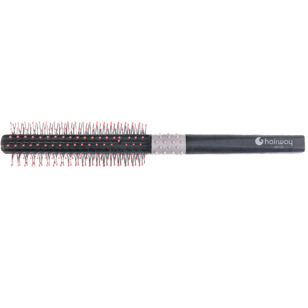 HAIRWAY Брашинг Round пластиковая основа, нейлоновые штифты 14 мм (8462132) расческа для волос ollin professional брашинг с нейлоновой щетиной 25 мм