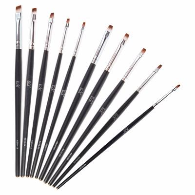 IRISK PROFESSIONAL Кисть скошенная для геля, искусственный ворс, в тубе № 1, фото 2