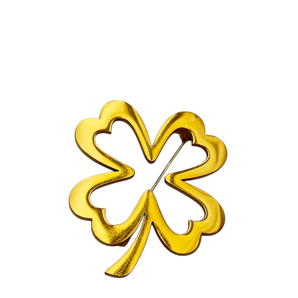 IWOU PROFESSIONAL Брошь Золотой клевер, фото 1