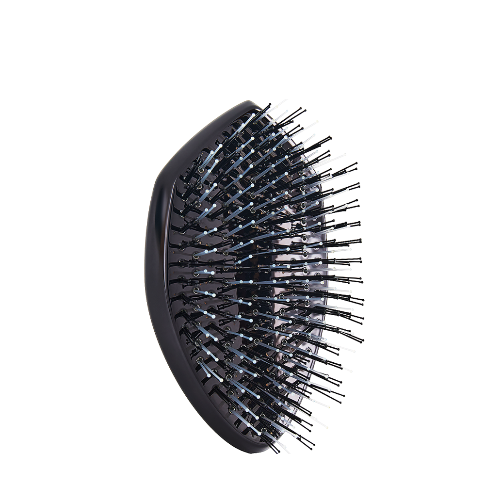 SOLOMEYA Расческа многофункциональная для распутывания, массажа и мытья кожи головы, мини, черная / Wonder scalp brush, Black, mini, фото 1