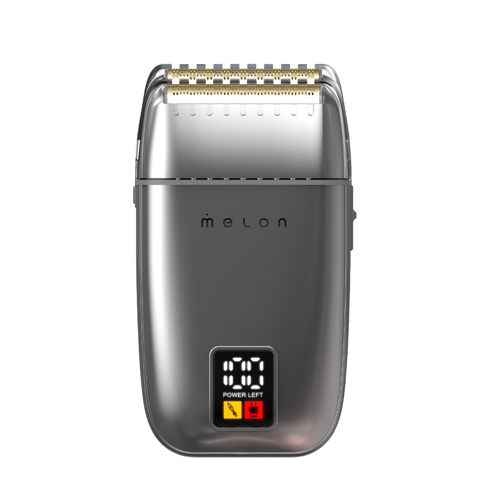 MELON PRO Шейвер HEX 3, серый, комплект сменных лезвий и сеточка, аккумулятор 1500 mAh
