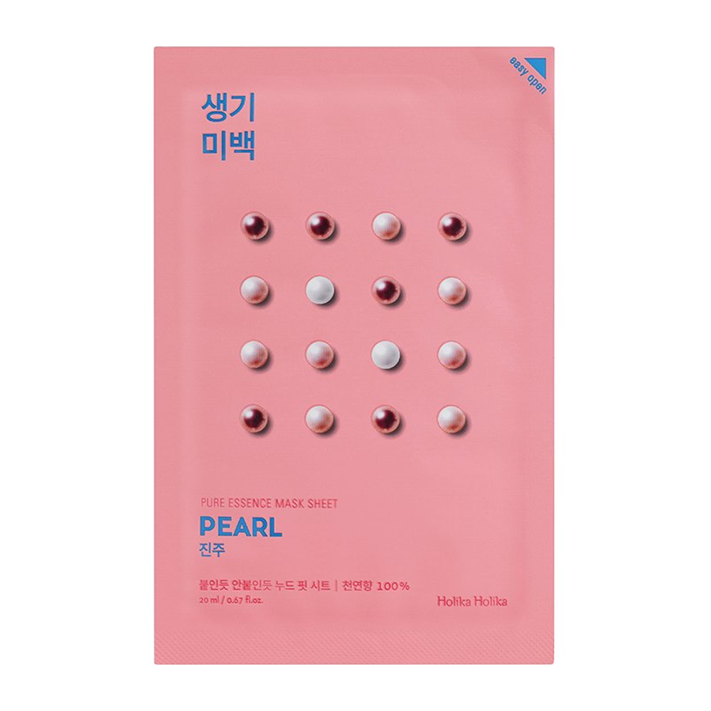 HOLIKA HOLIKA Маска тканевая осветляющая Пьюр Эссенс, жемчуг / Pure Essence Mask Sheet Pearl 20 мл, фото 1