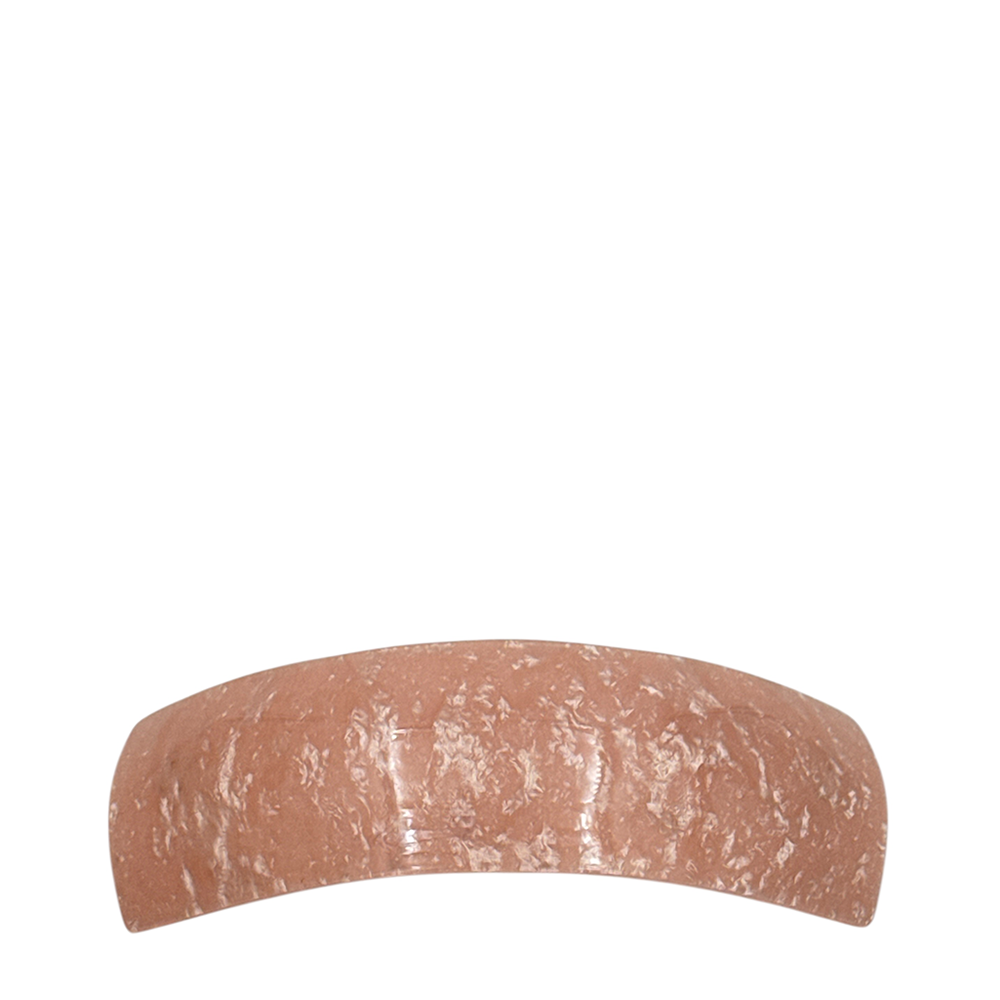 IWOU PROFESSIONAL Заколка - автомат Минерал прямоугольная пудрово-розовая 3*9,5см, фото 1