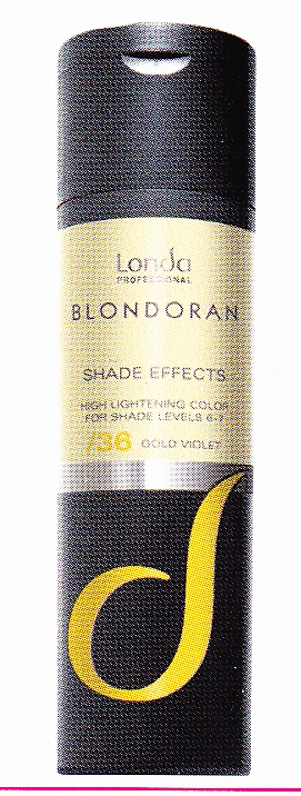 LONDA PROFESSIONAL 36 краска для волос (цветное мелирование), золотисто-фиолетовый / L-BLONDORAN Shade Effects 120 г