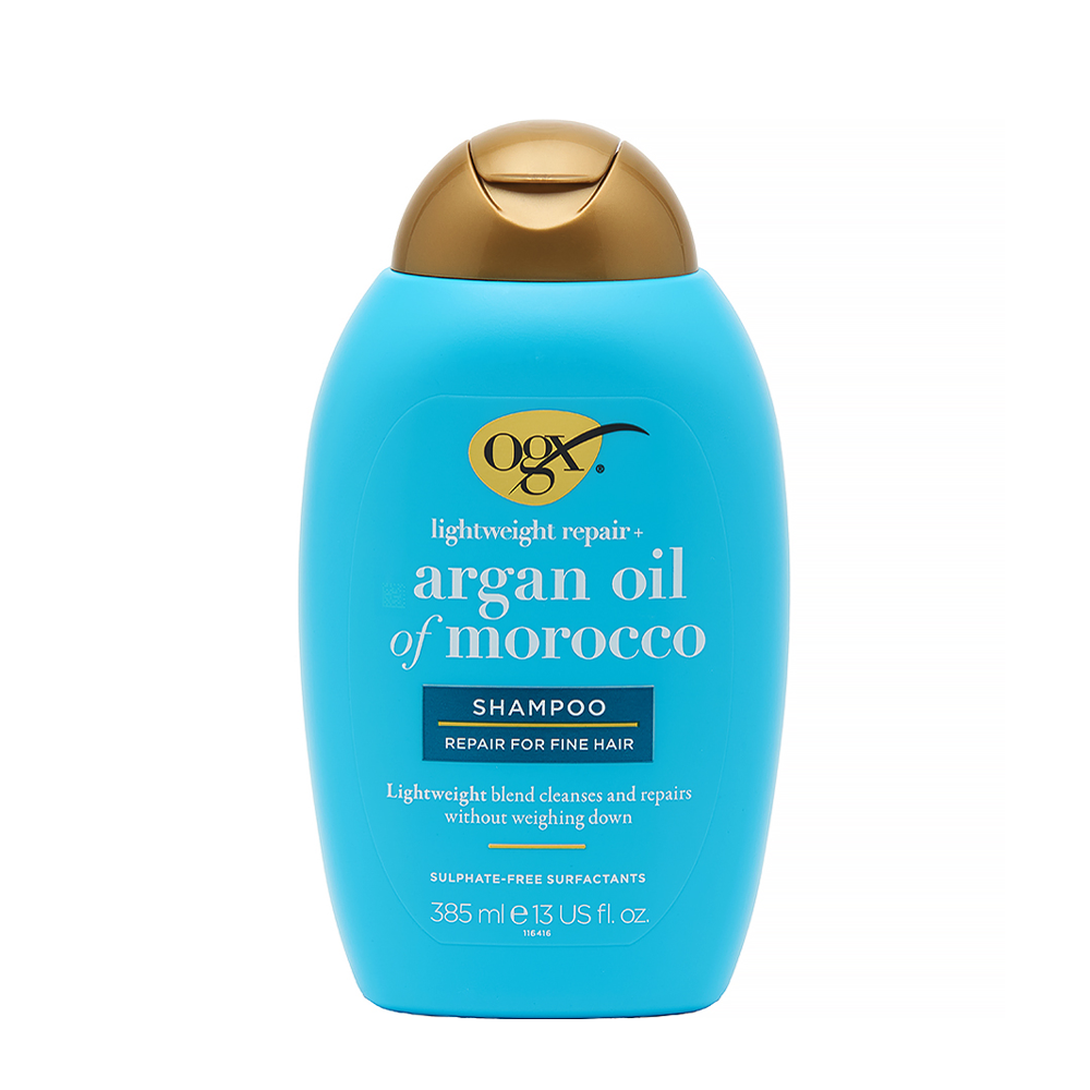 OGX Шампунь легкий для тонких волос с экстрактом арганы / Argan Oil of Morocco Lightweight Shampoo 385 мл, фото 1