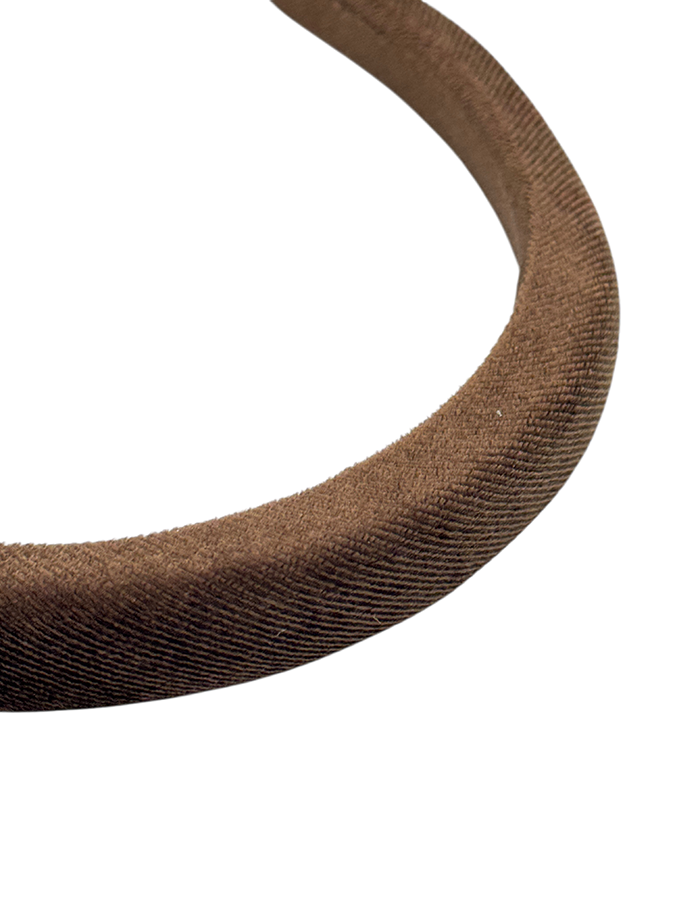 IWOU PROFESSIONAL Ободок для волос Бархат горький шоколад 2см, фото 2