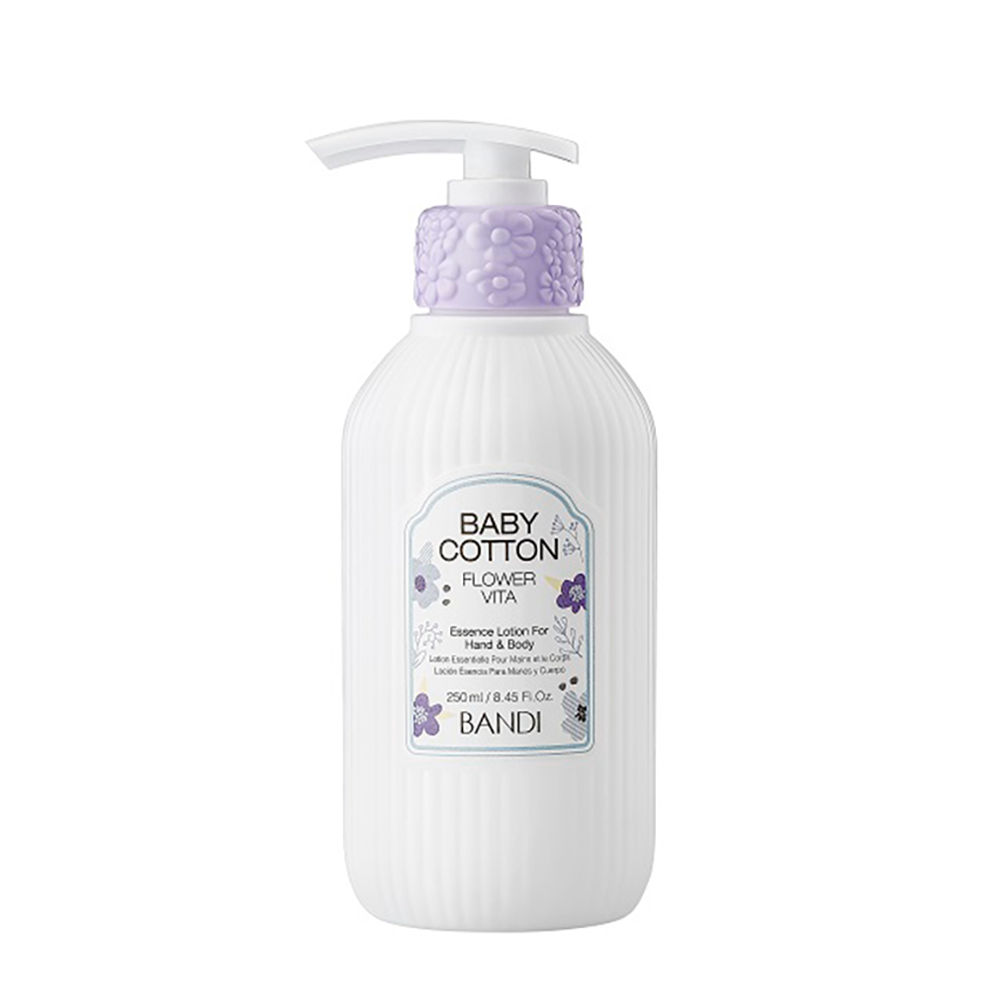 BANDI Лосьон для рук Нежность хлопка FLOWER VITA ESSENCE LOTION BABY COTTON 250 мл 2000₽