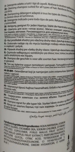 SELECTIVE PROFESSIONAL Шампунь для всех типов волос Зеленое яблоко / Mela Verde ARTISTIC FLAIR 1000 мл, фото 3