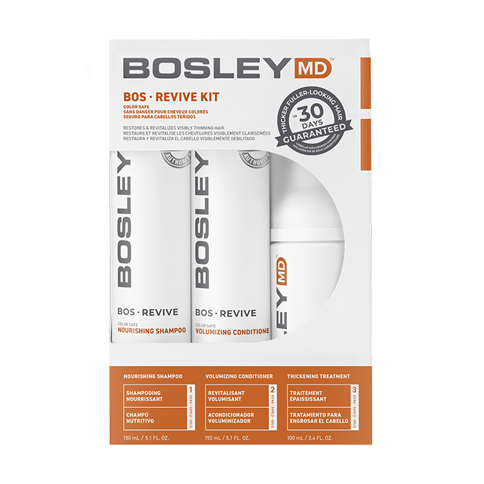 BOSLEY Система от выпадения и стимуляции роста для окрашенных волос (шампунь 150 мл, кондиционер 150 мл, уход 100 мл)