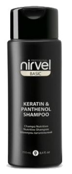 NIRVEL PROFESSIONAL Шампунь питательный с кератином и пантенолом для сухих, ломких и поврежденных волос / KERATIN & PANTHENOL SHAMPOO 250 мл интенсивный восстанавливающий шампунь для поврежденных волос sp repair shampoo 99350032627 250 мл