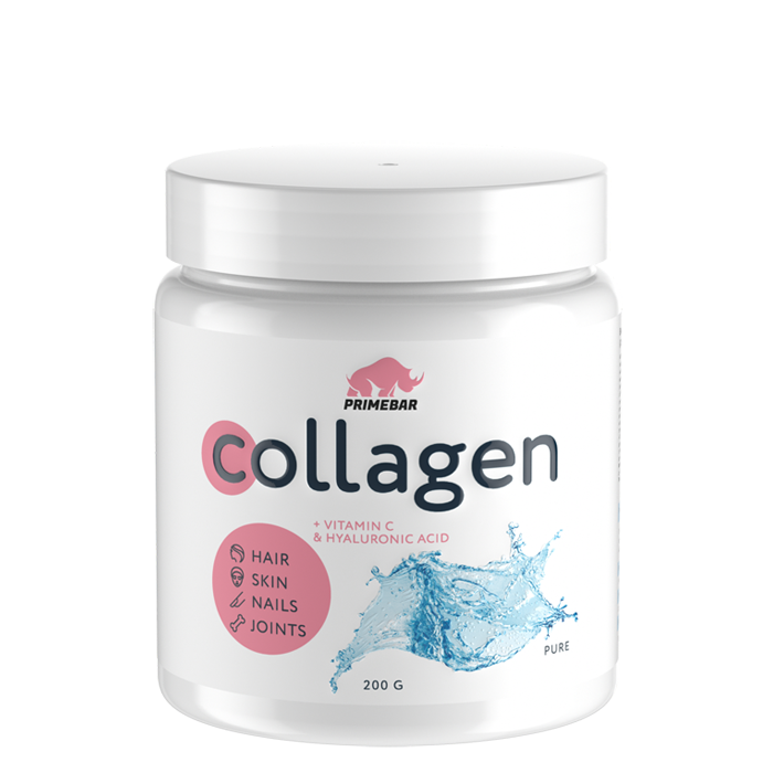 PRIMEBAR Биологически активная добавка к пище коллаген чистый с нейтральным вкусом / Collagen pure 200 г коллаген говяжий гидролизованный с витамином с 200 г