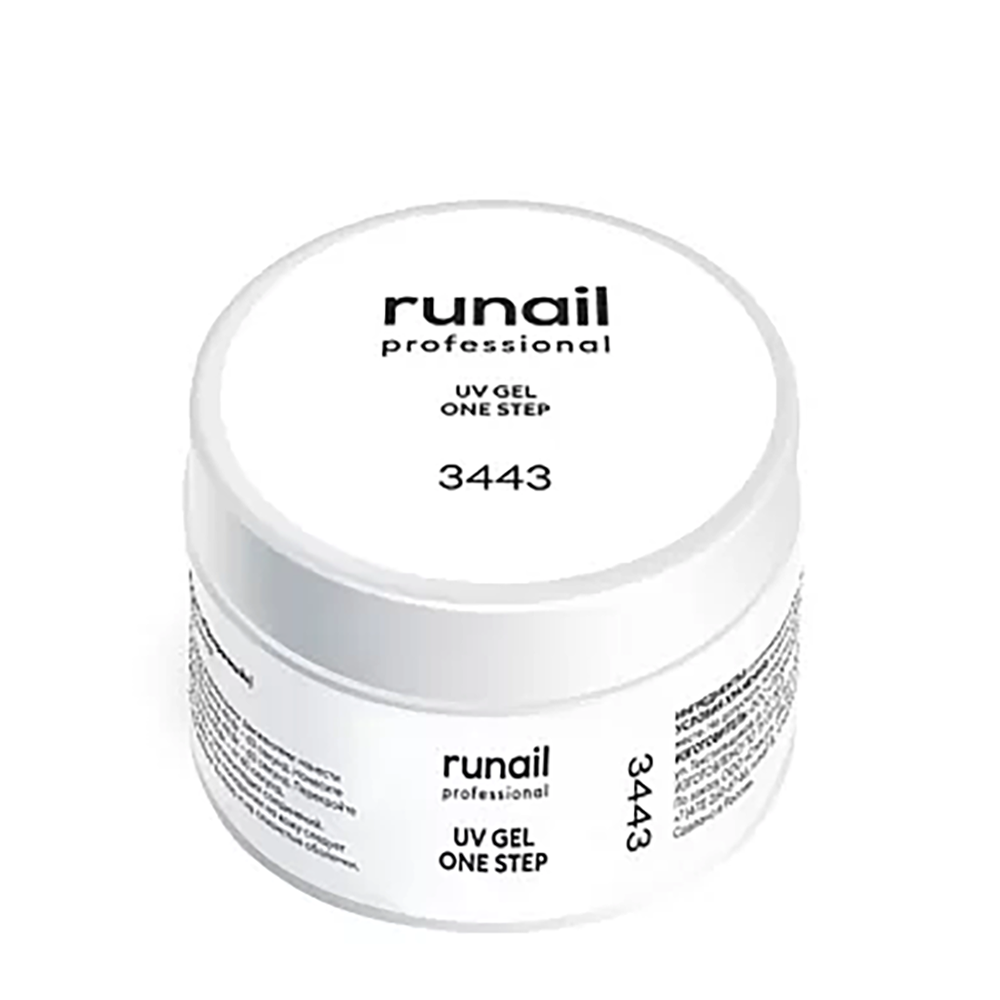 RUNAIL УФ-гель однофазный, прозрачный 15 г runail professional камуфлирующий жидкий уф гель