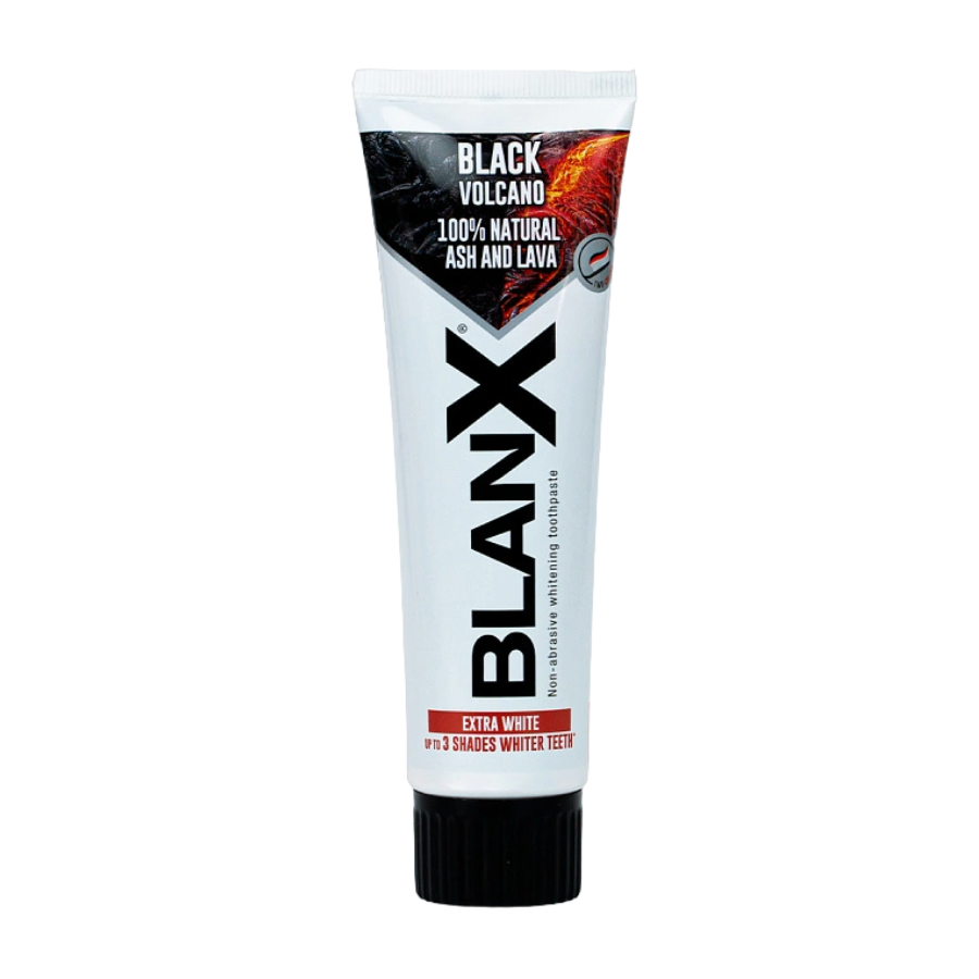 BLANX Паста зубная отбеливающая Черный вулкан / Black Volcano 75 мл зубная паста blanx отбеливающая