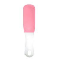 SOLOMEYA Пилка педикюрная с микромассажем 80/150 Розовый кварц / Pedicure nailfile with micromassage, Pink Quartz, фото 1
