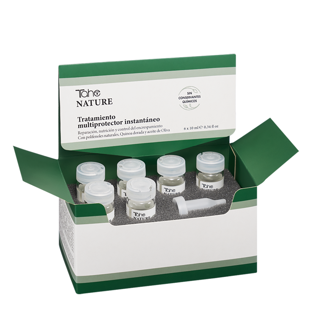 TAHE Сыворотка для мгновенной защиты волос / NATURE-MULTIPROTECTOR INSTANT SYSTEM 6*10 мл, фото 3