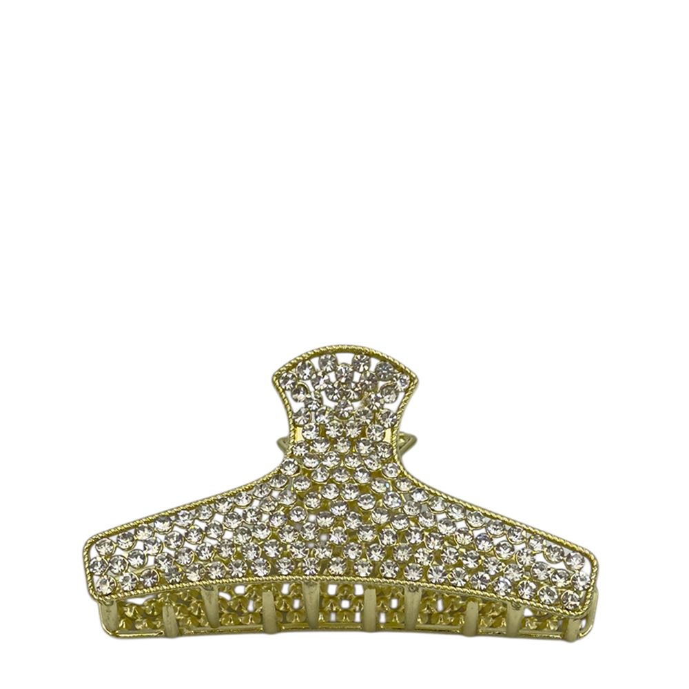 IWOU PROFESSIONAL Краб для волос Паутина из страз золото 4,5*9см, фото 1