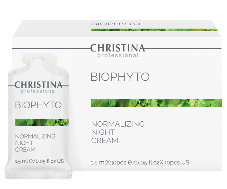 CHRISTINA Крем нормализующий ночной в индивидуальном саше / Bio Phyto Normalizing Night Cream sachets kit 1,5 мл х 30 шт CHR835 - фото 1