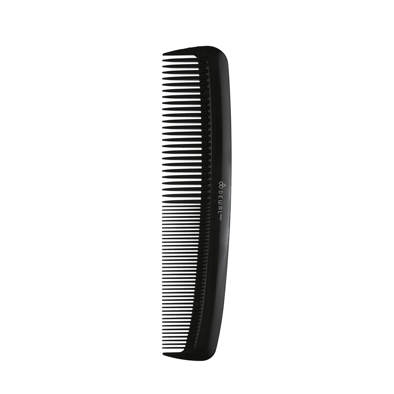 DEWAL PROFESSIONAL Расческа карманная Эконом (черная) 12,5 см dewal professional кисть для окрашивания широкая черная с черной прямой щетиной 60 мм