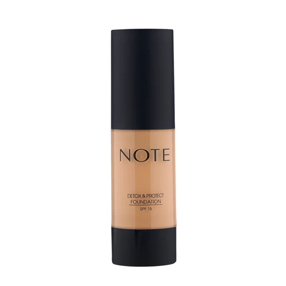 NOTE COSMETICS Основа тональная защитная с детокс-эффектом 104 / DETOX AND PROTECT FOUNDATION PUMP SPF15 30 мл red ginseng bird s nest peptide nourishing long lasting oil control concealer liquid foundation waterproof concentrated cosmetic