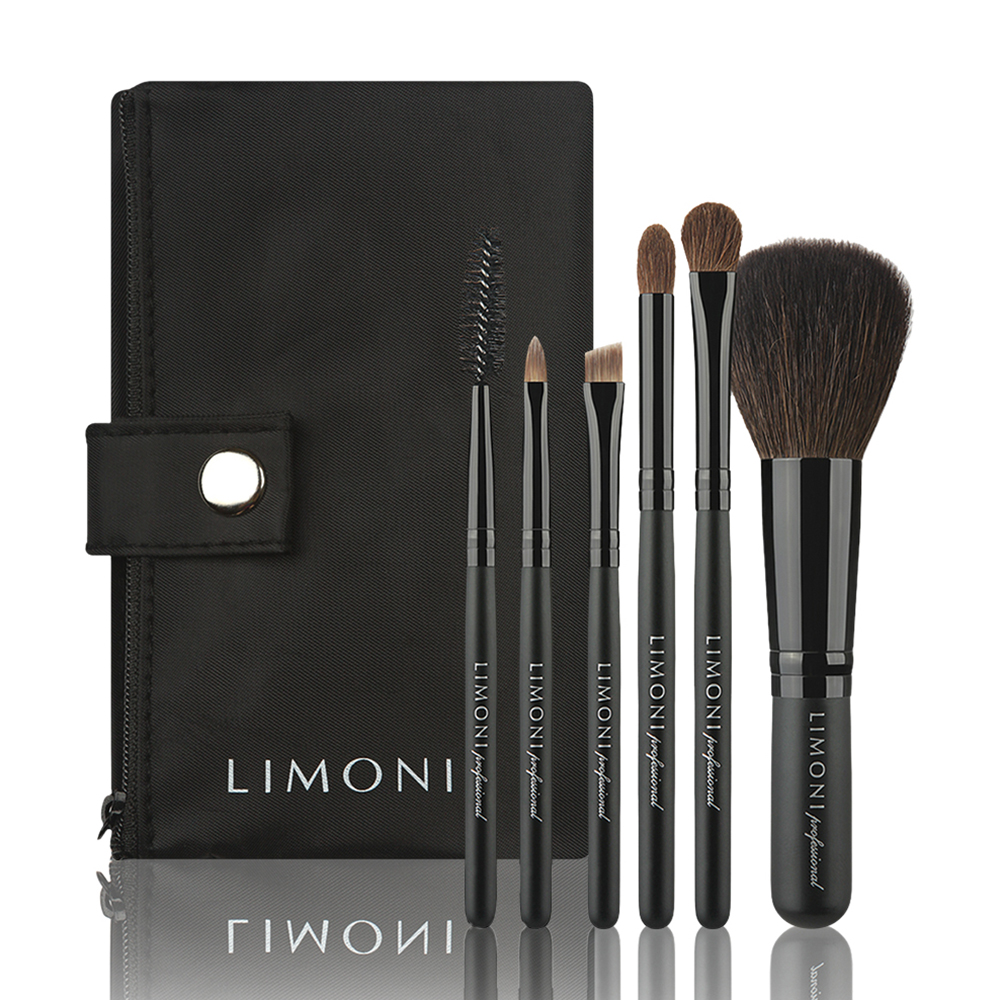 LIMONI Набор кистей (6 предметов + чехол) COMPACT KIT, фото 3