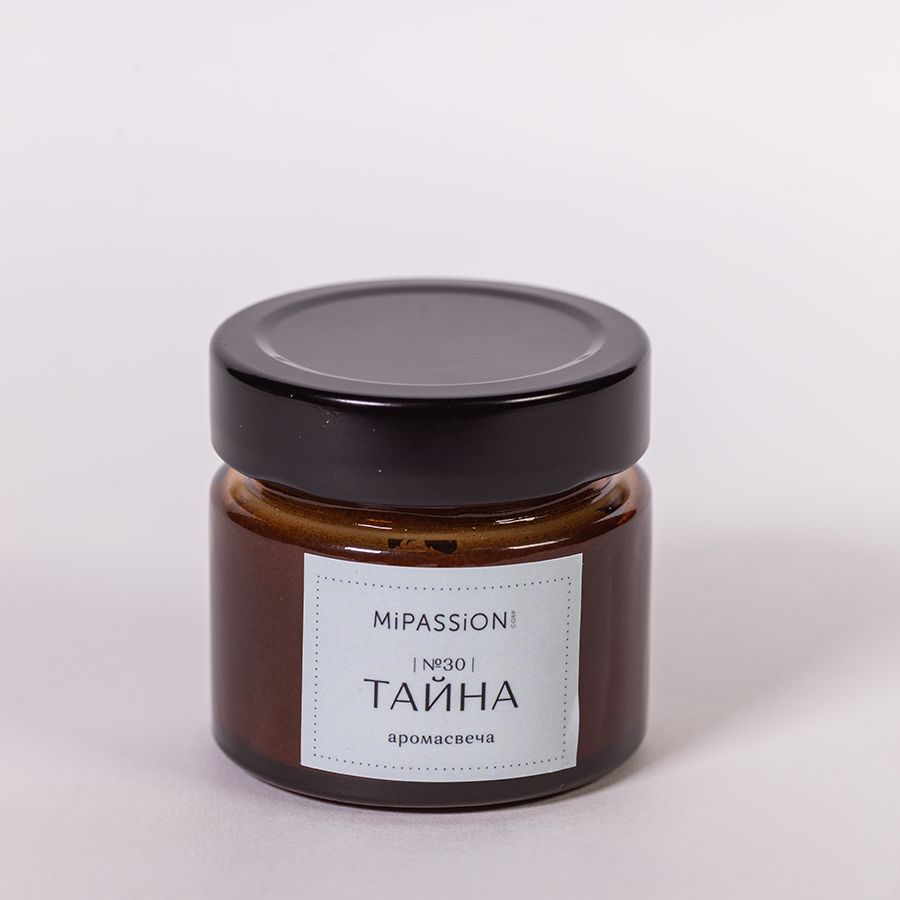 MIPASSIONcorp Свеча парфюмированная в банке, тайна / MiPASSiON 100 мл, фото 2