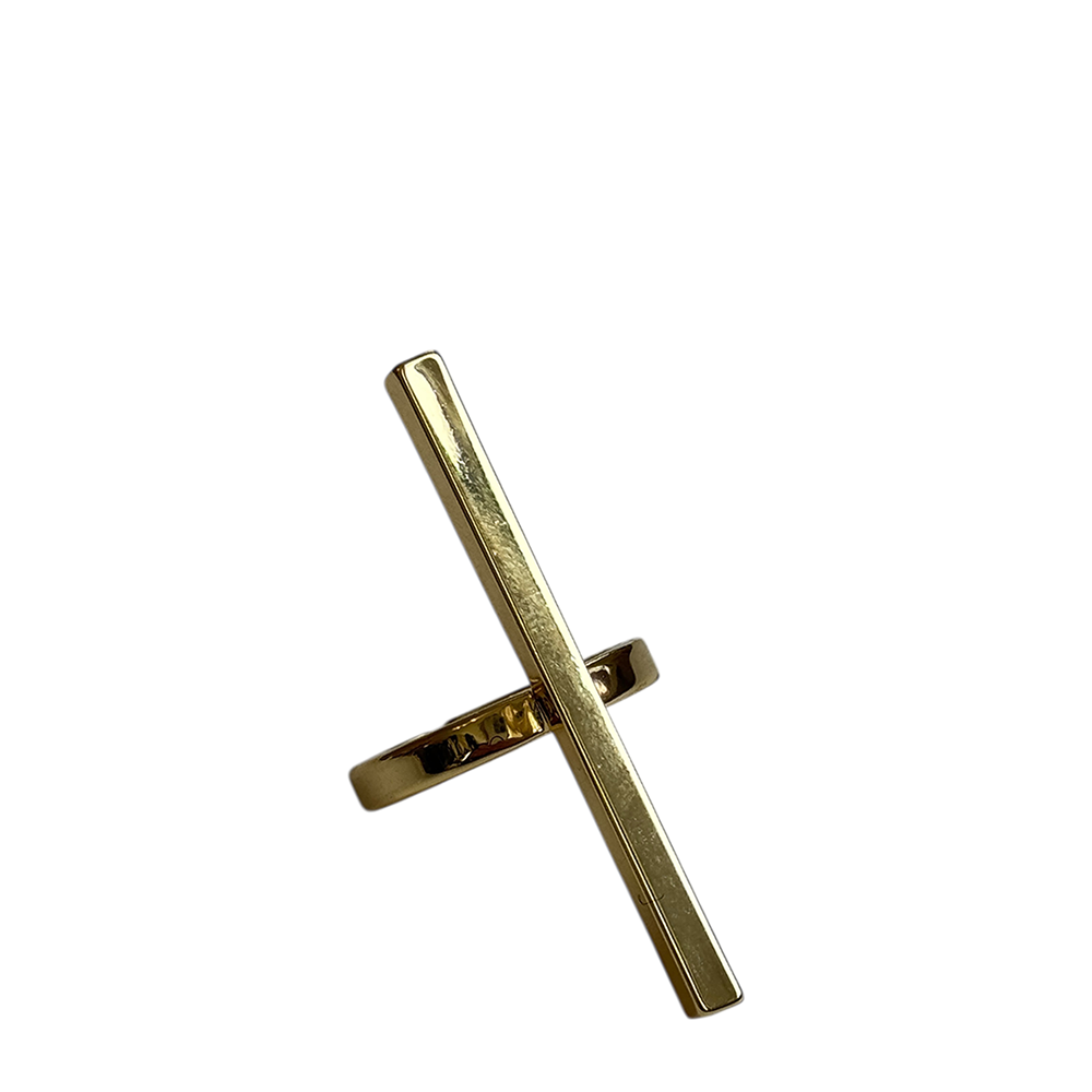 IWOU PROFESSIONAL Кольцо Линия власти золото, фото 1