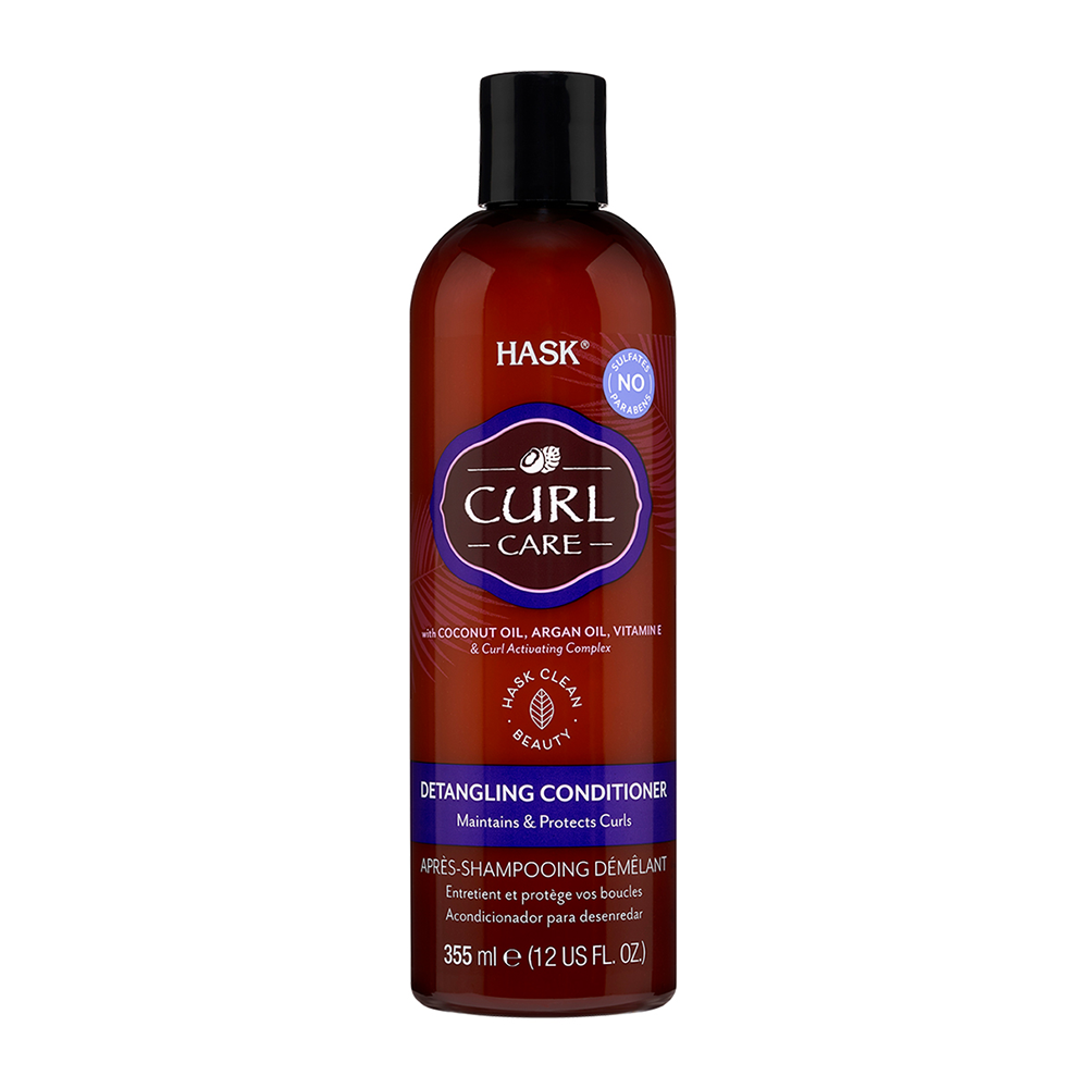 HASK Кондиционер для вьющихся волос, облегчающий расчесывание / Curl Care Detangling Conditioner 355 мл hask кондиционер для тонких волос с биотином уплотняющий